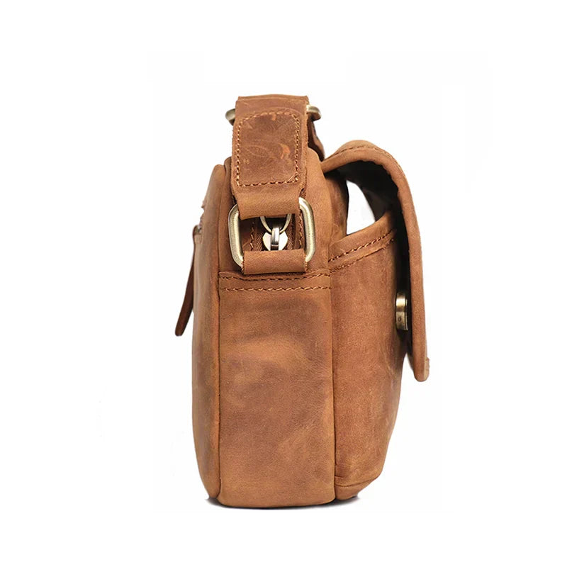 Men Vintage Leather Messenger Bag | Romeo