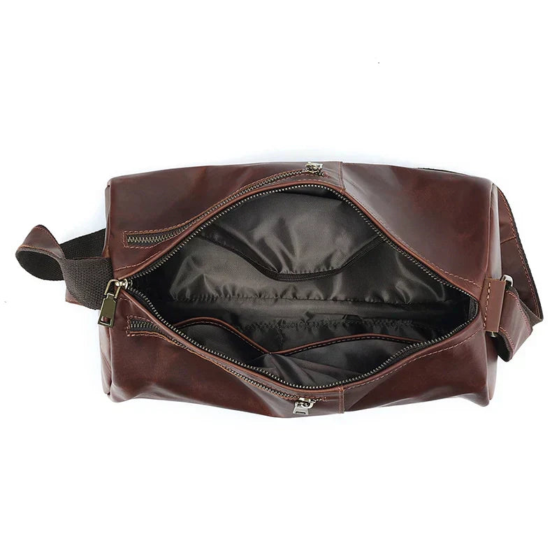Men Vintage Leather Bottle Sling Bag | Lars