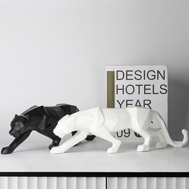 Elegant Sculpture Black Resin | Panther 2