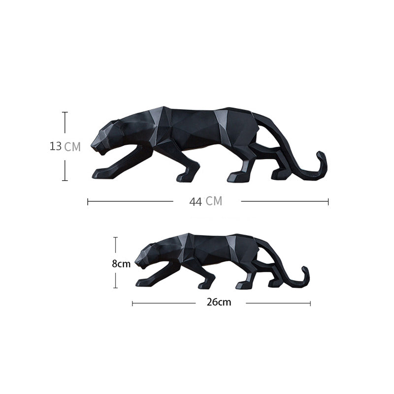 Elegant Sculpture Black Resin | Panther 5