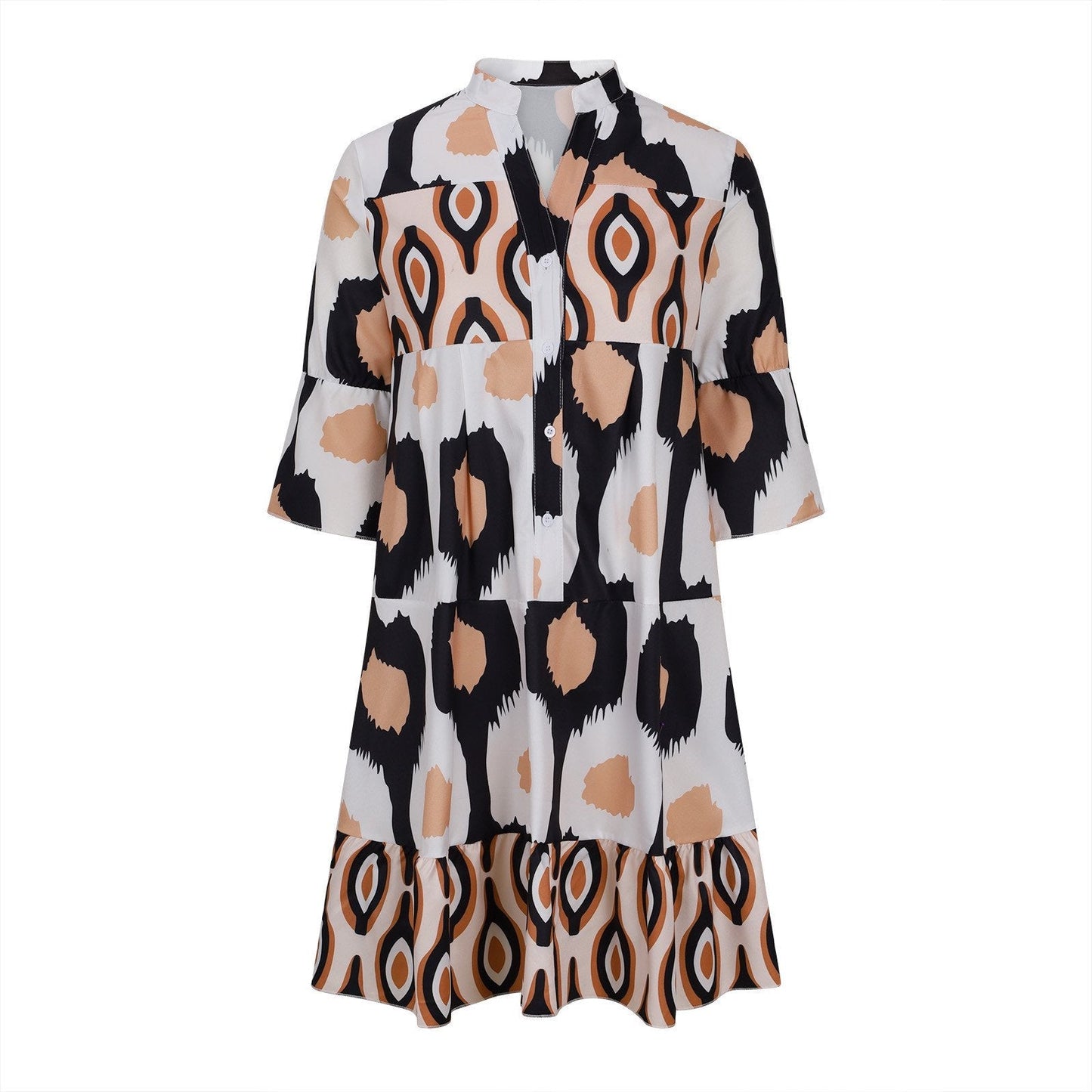 Women Relaxed Button-Up Midi Dress | Calista