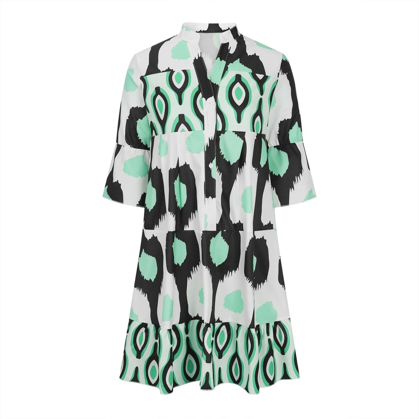 Women Relaxed Button-Up Midi Dress | Calista