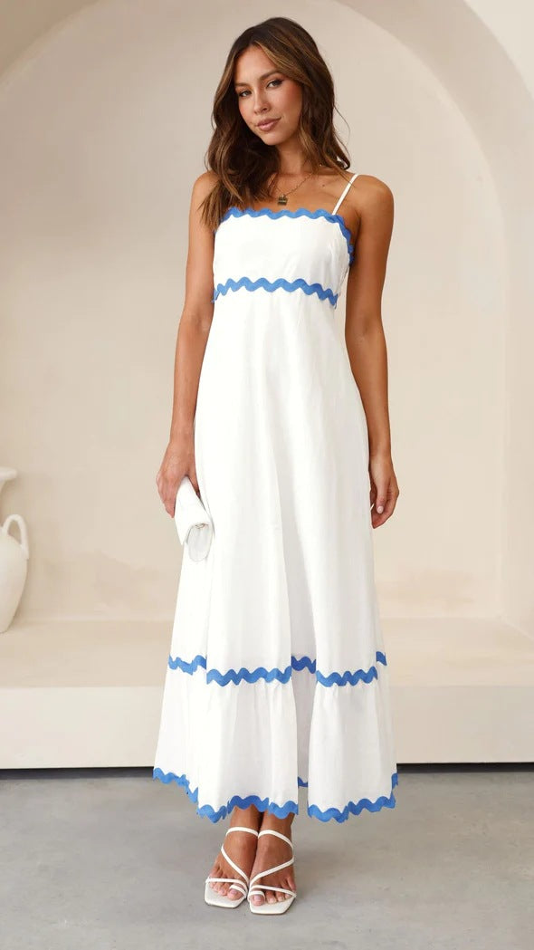 Women Scallop-Trim Maxi Dress | Regina