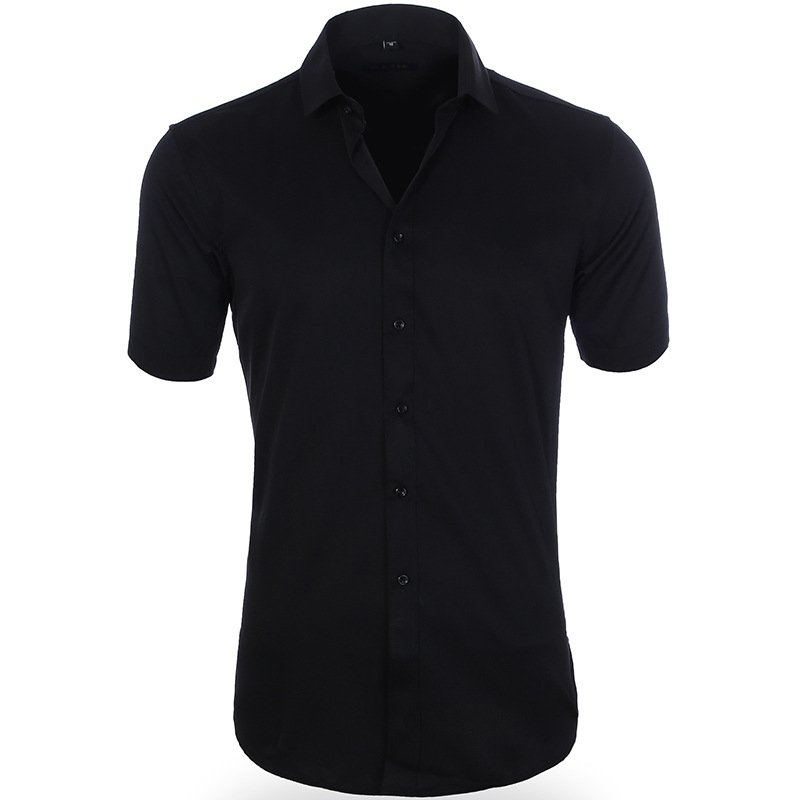 Men Chic Business Short-Sleeve Shirt | Javy