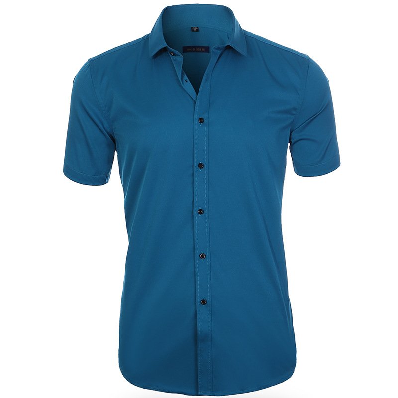 Men Chic Business Short-Sleeve Shirt | Javy