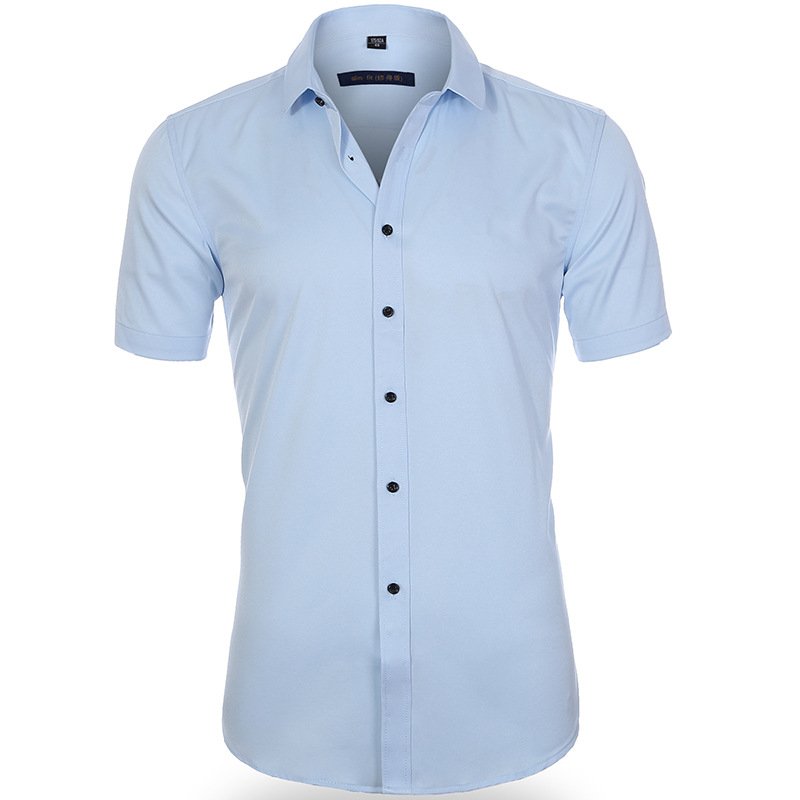 Men Chic Business Short-Sleeve Shirt | Javy
