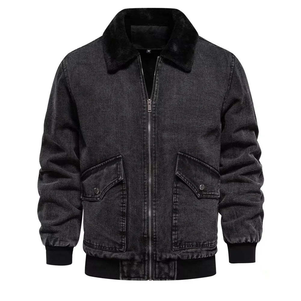 Women Sherpa-Lined Denim Jacket | Eliav
