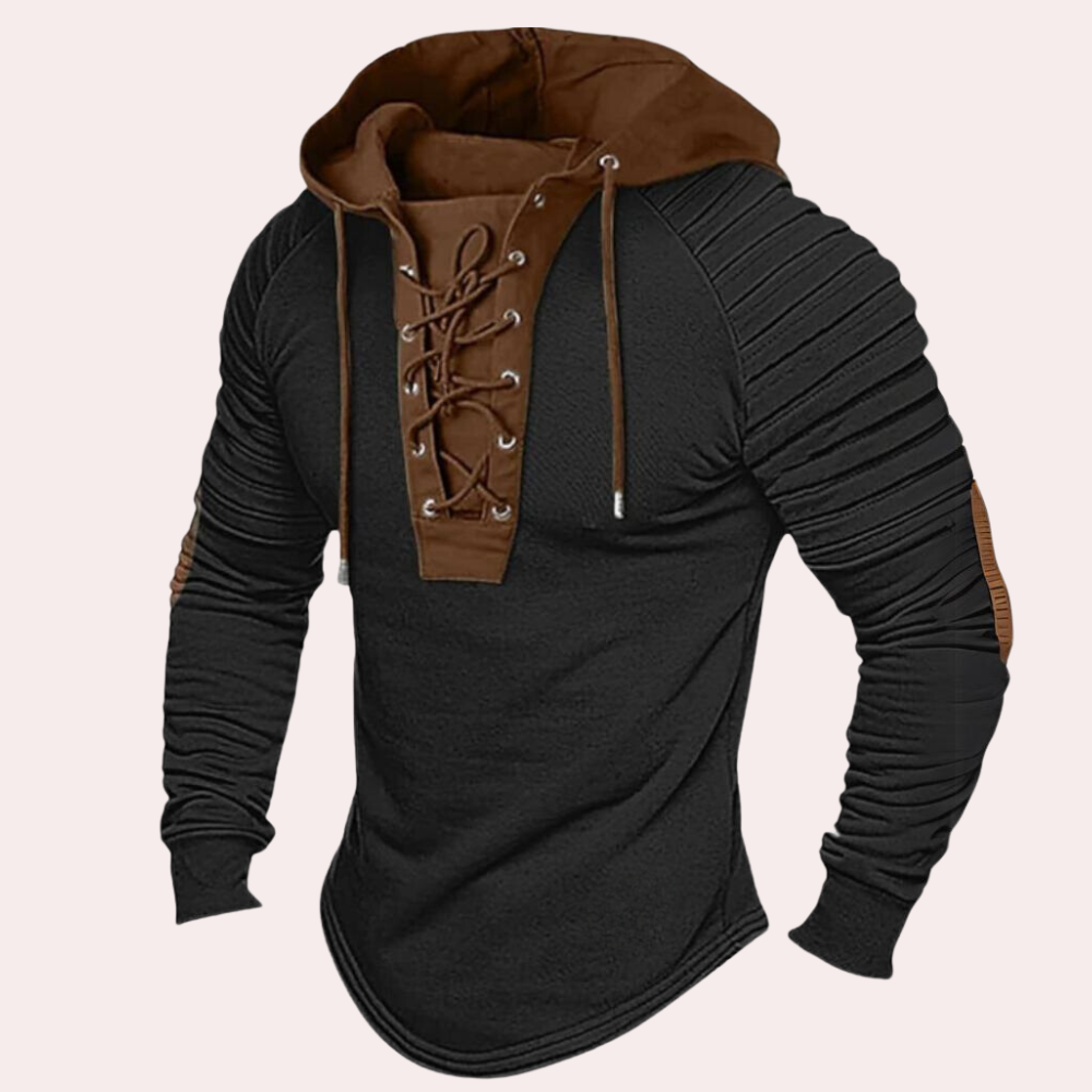 Men's vintage hooded autumn sweater | Fordham