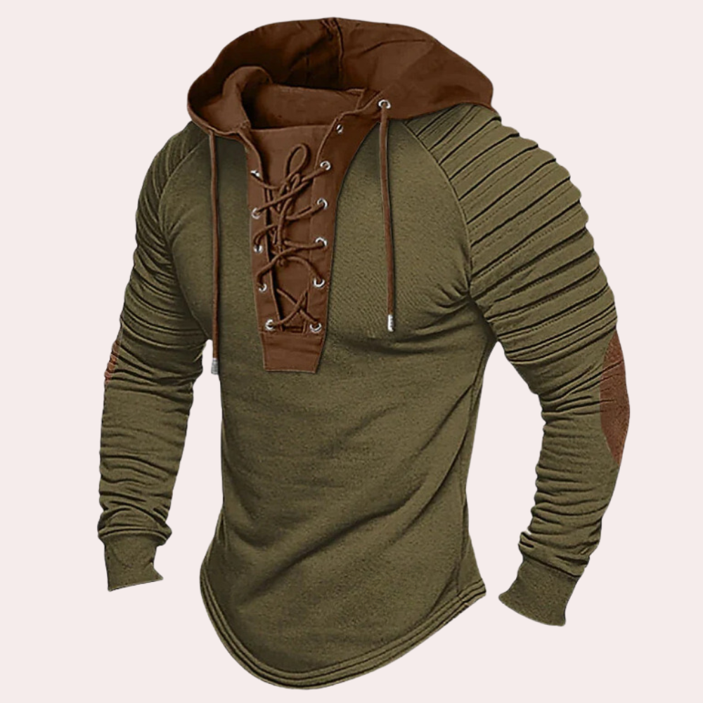 Men's vintage hooded autumn sweater | Fordham