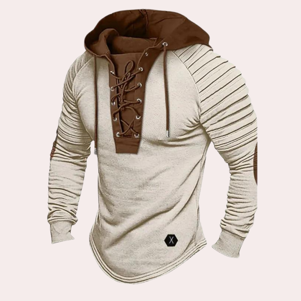 Men's vintage hooded autumn sweater | Fordham