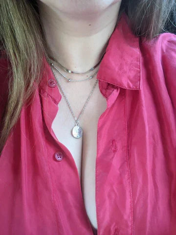 Women Layered Necklace Silver 925 | Elegance-5