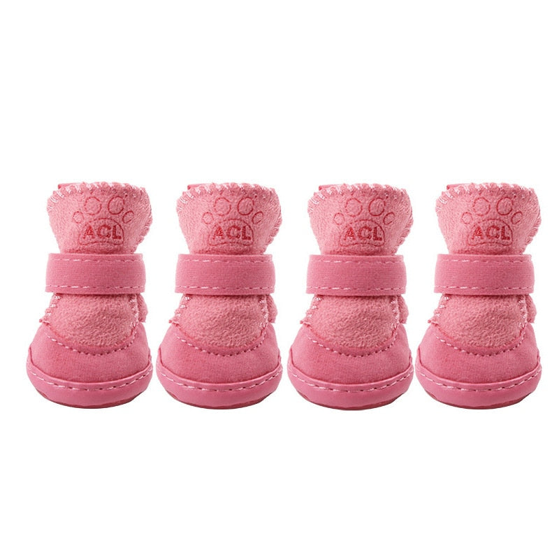 Dog Boots Black Fleece Anti-Slip | Pawfleece-5