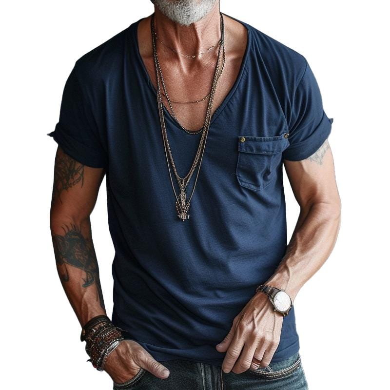 Rugged V-Neck T-Shirt | Jackson