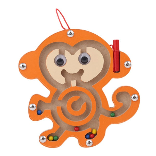 Educational Toy Wooden Magnetic Maze Game | Adventure-3