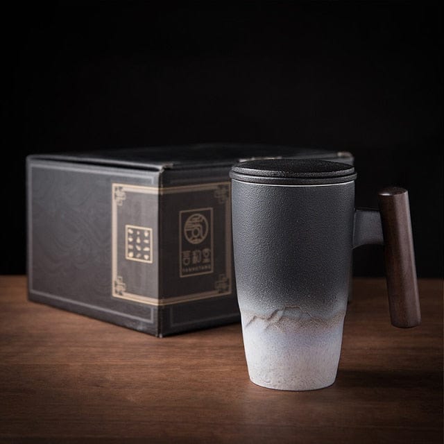 Variant image for Ceramic Coffee Mug with Lid | Seville-2