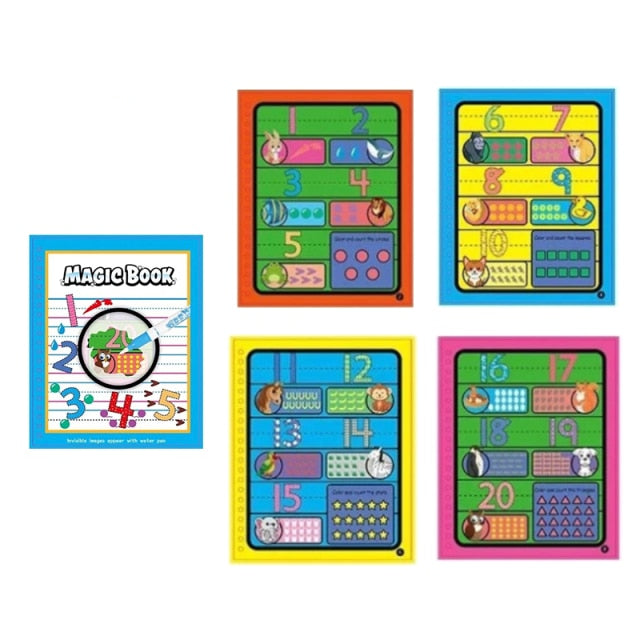 Kids Reusable Water Coloring Book Multi-Color Paper | Creative Learning-6