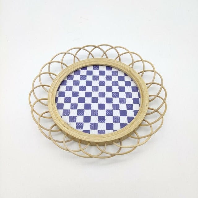 Handwoven Rattan Drink Coaster – Bamboo Material