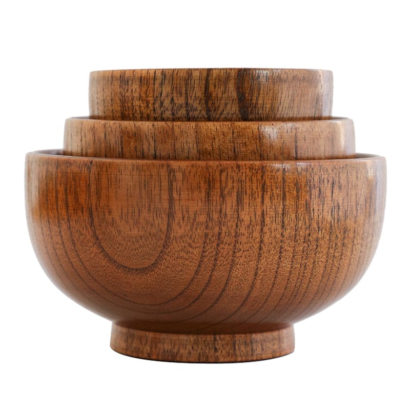 Natural Jujube Wood Bowl – Lightweight & Durable