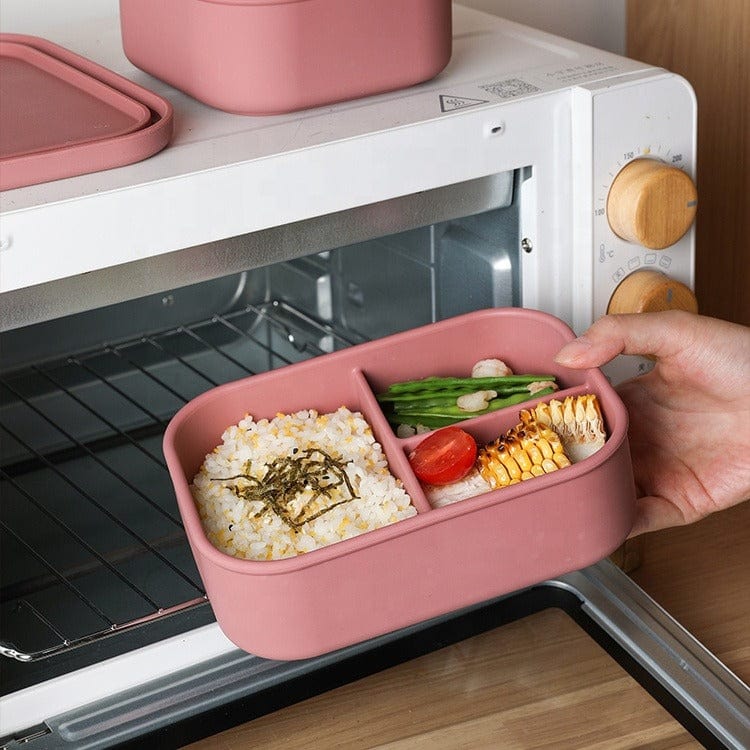 Silicone Bento-Style Lunchbox with Lid