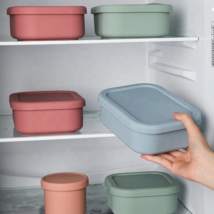 Silicone Bento-Style Lunchbox with Lid