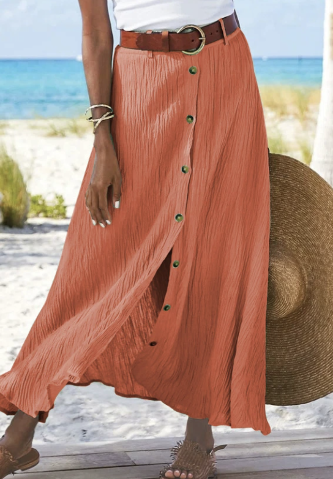 Bloom | Breezy Button-Down Maxi Skirt Women