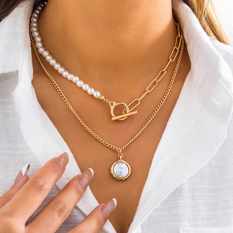 Variant image for Women Pearl Necklace White | Jasmine-9
