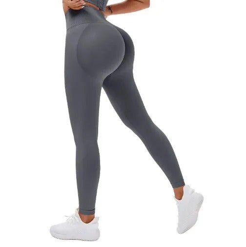 Variant image for Women Gym Leggings Black Seamless Polyester | Bella-5