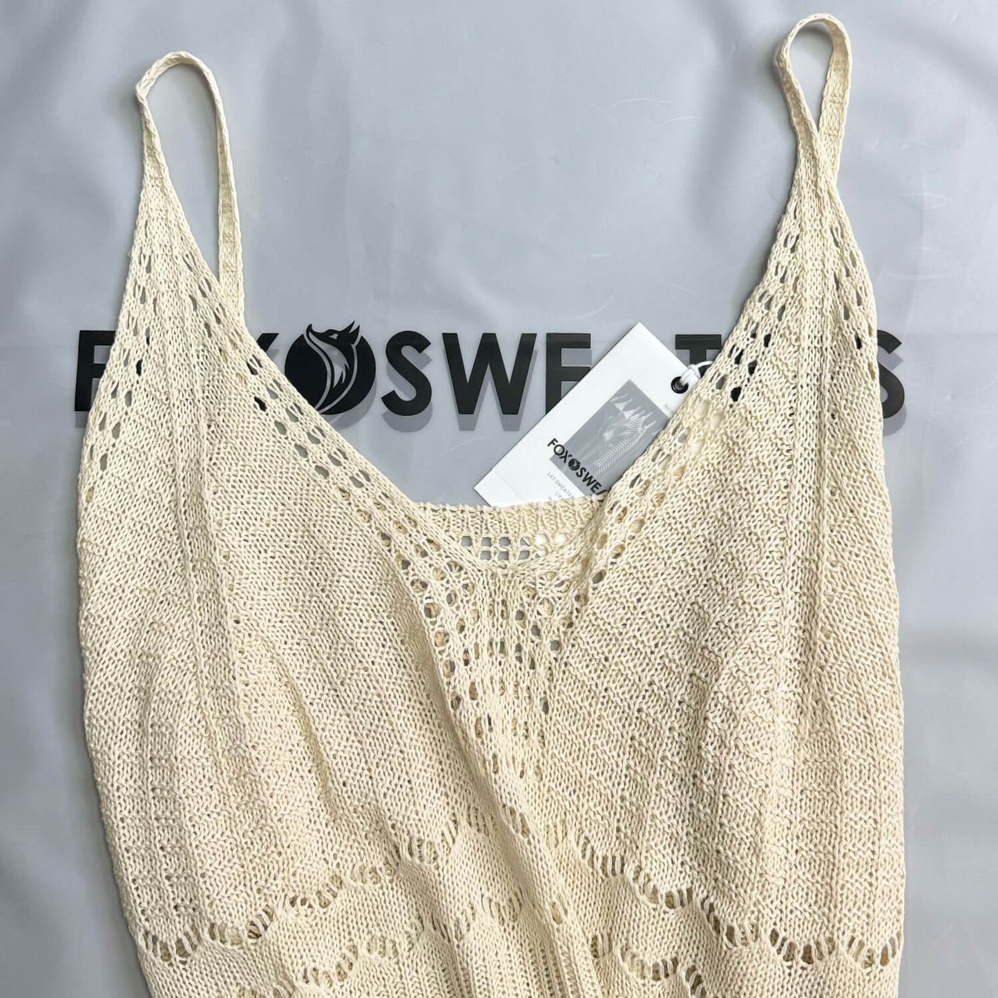 Women Crochet Fringe Slip Midi Dress | Halina