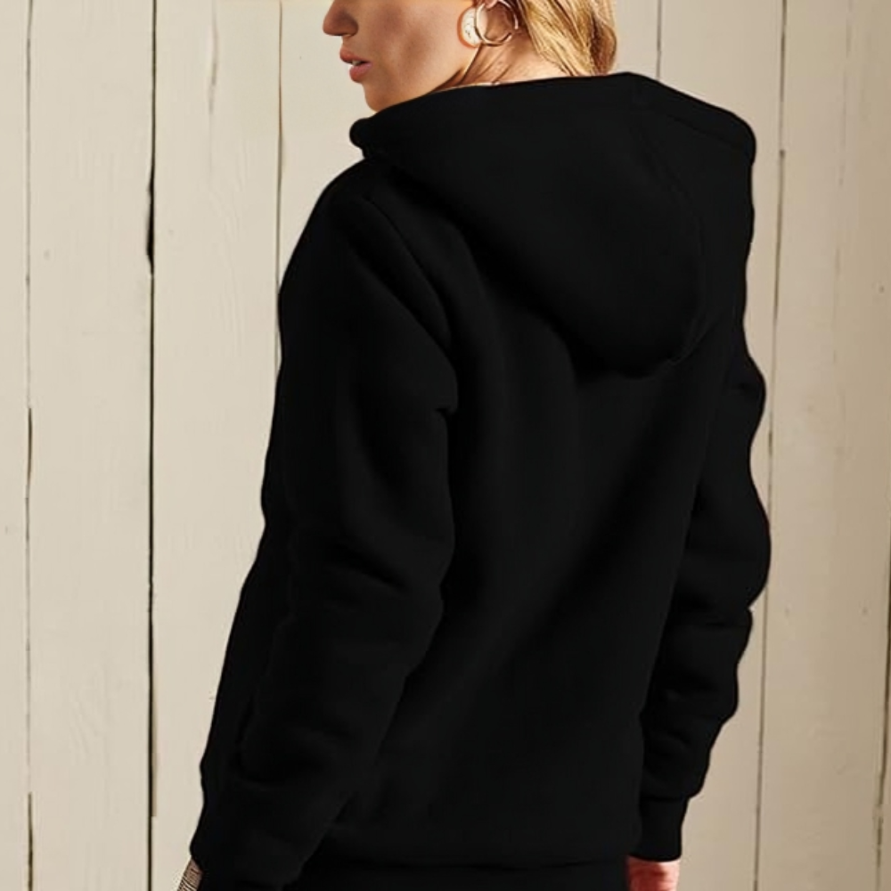 Women Fleece-Lined Zip-Up Hoodie | Zandra