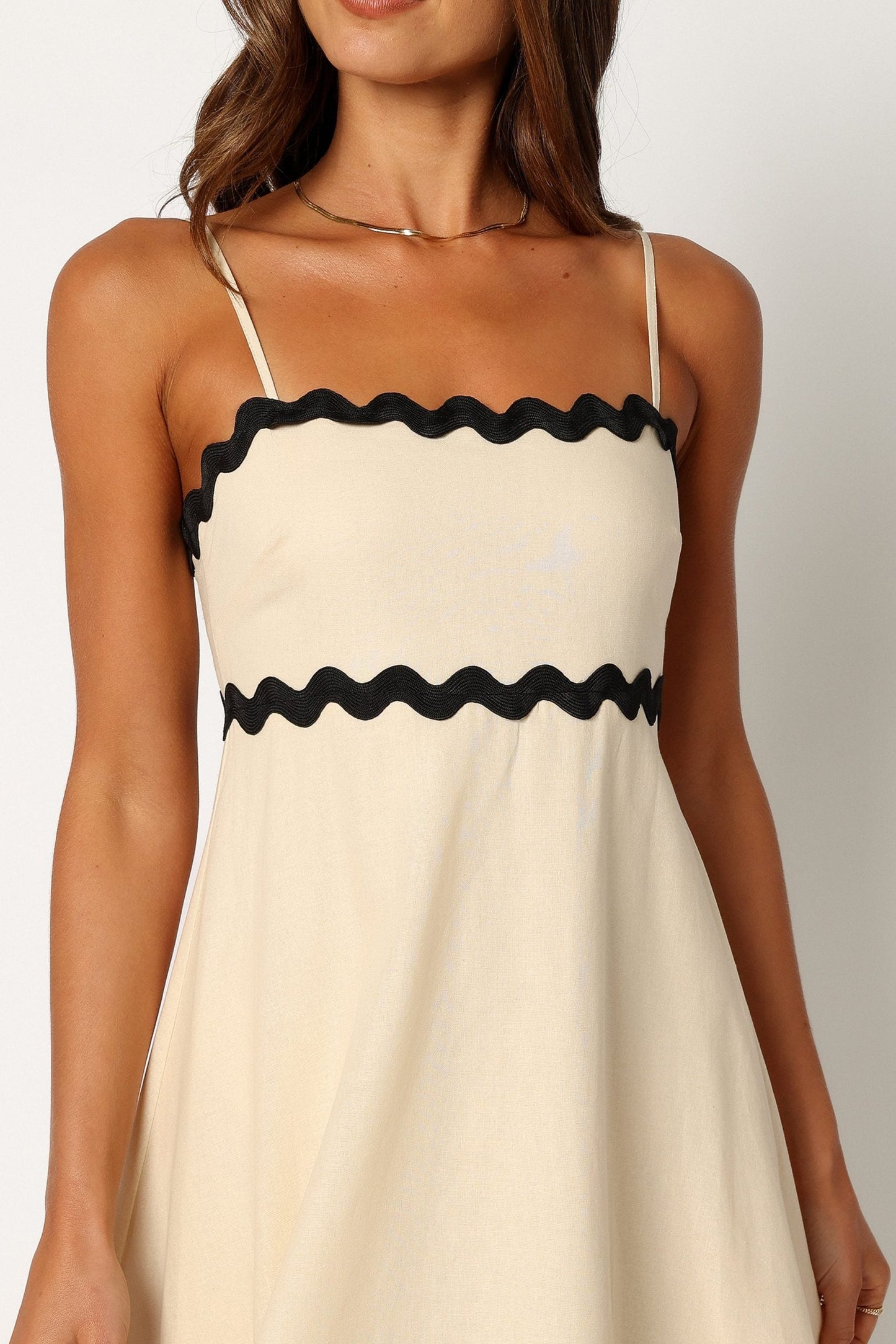 Women Scallop-Trim Maxi Dress | Regina