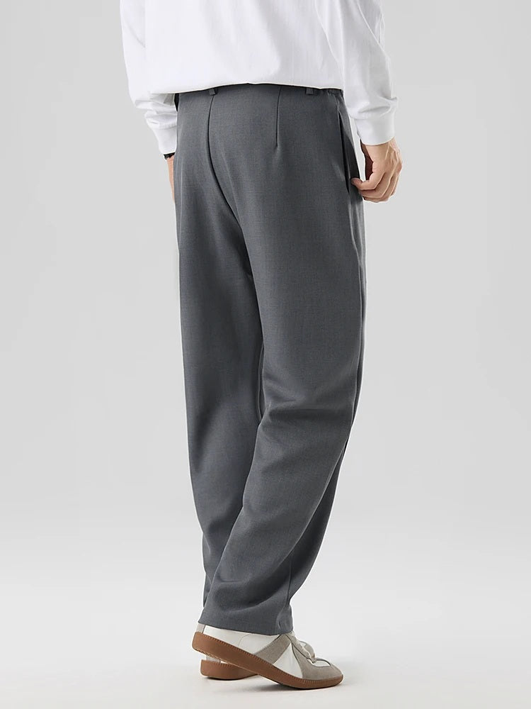 Women Wide Leg Pants Black Polyester | Teo-5