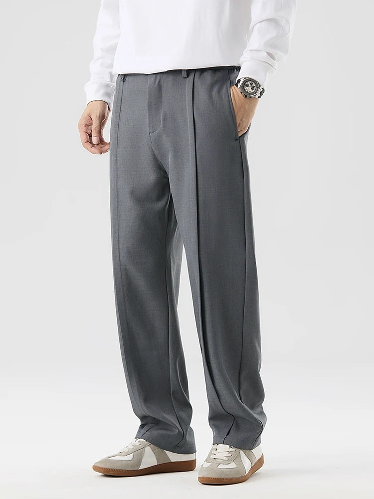 Women Wide Leg Pants Black Polyester | Teo-2