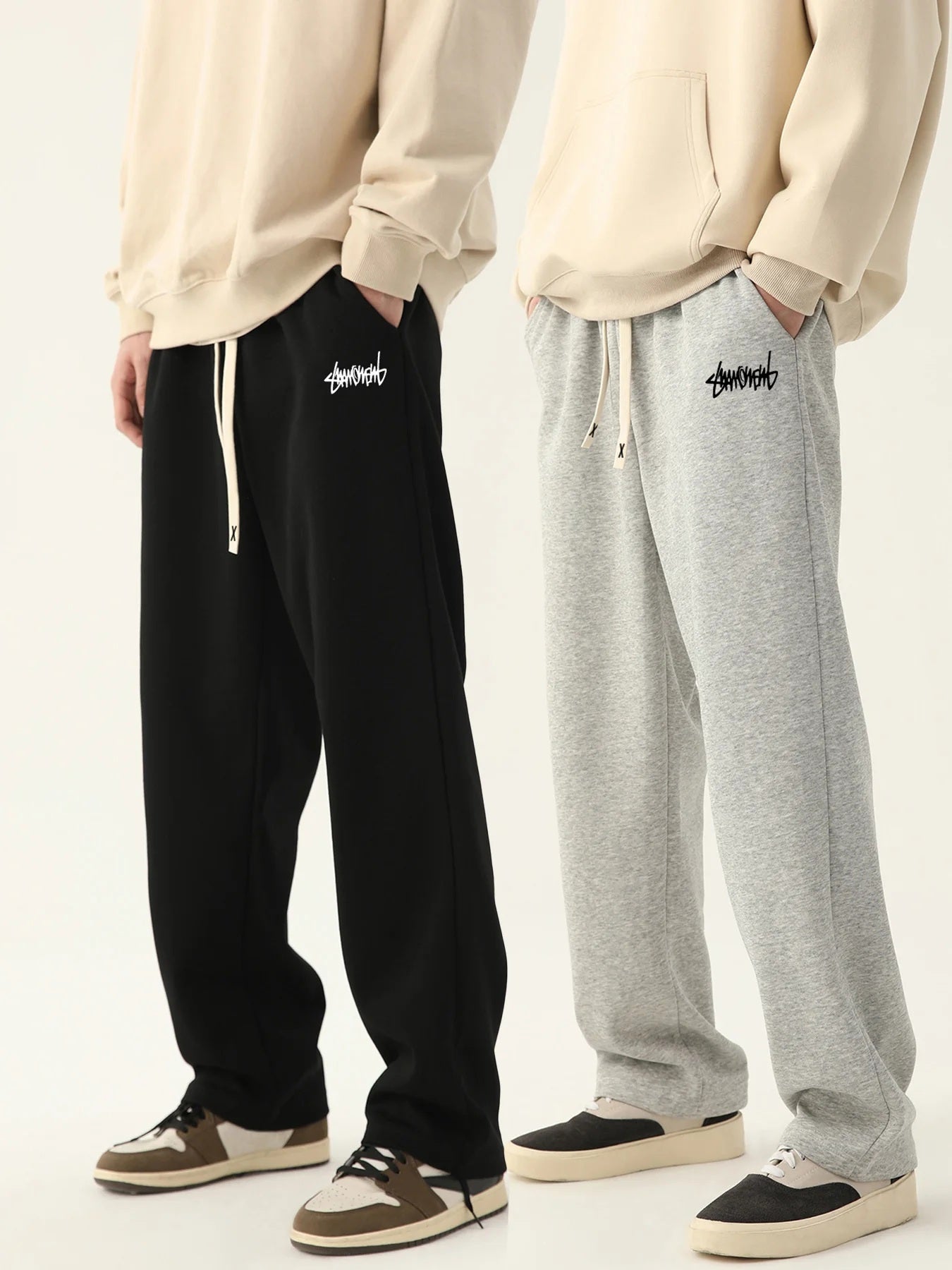 Men's Jogger Pants Black Cotton | Urban Style-2