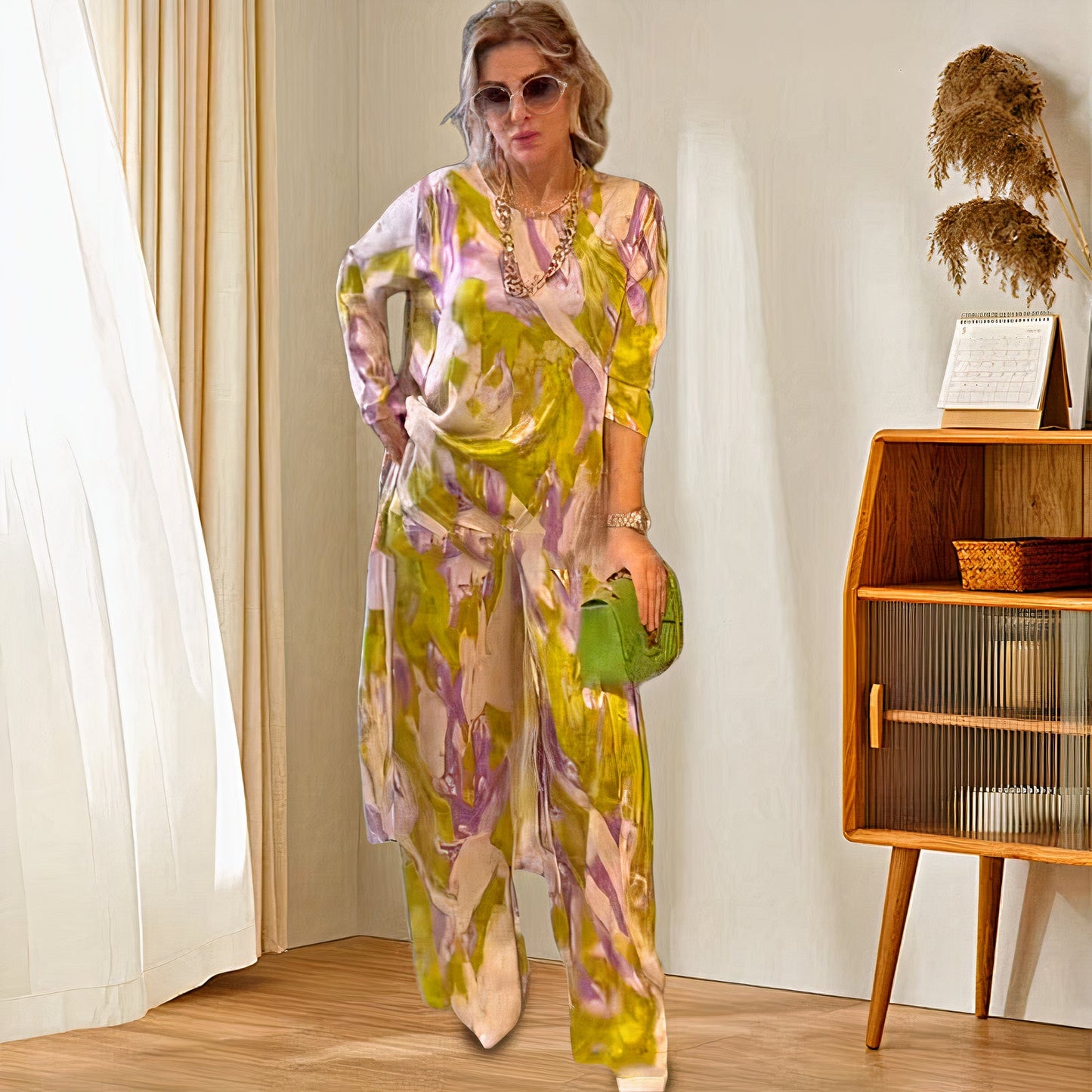 Elegant Printed Lounge Set | Fenella