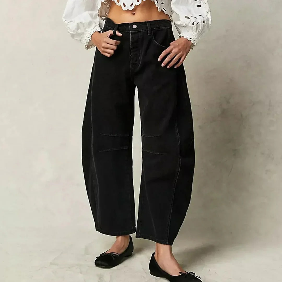 Women Relaxed Wide-Leg Utility Pants | Heaven