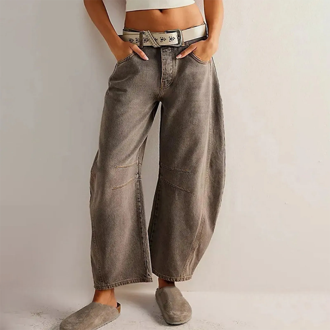 Women Relaxed Wide-Leg Utility Pants | Heaven
