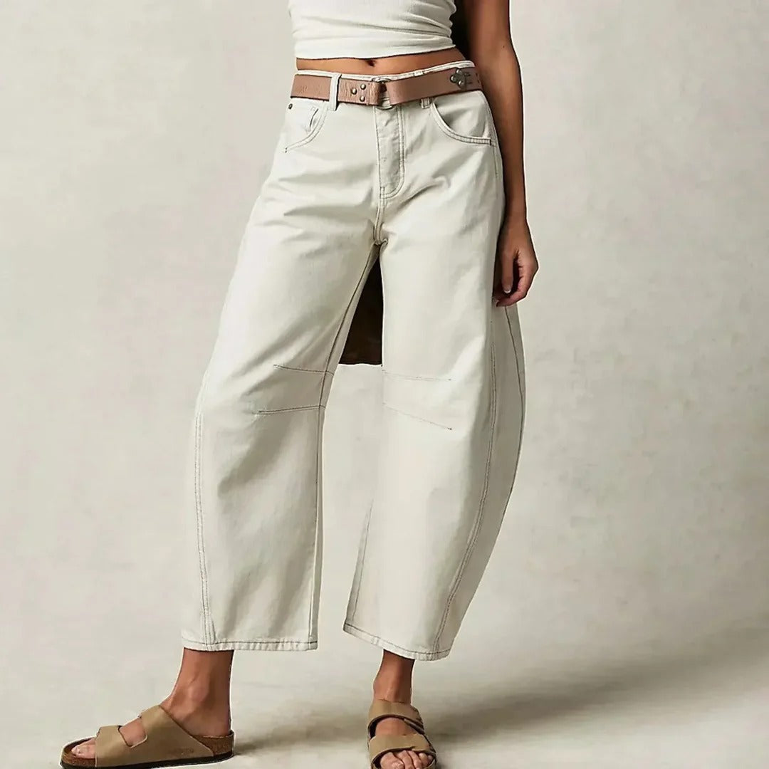 Women Relaxed Wide-Leg Utility Pants | Heaven