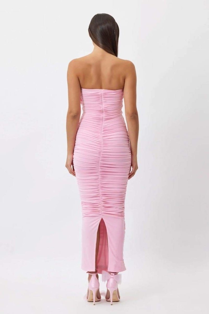 Women Ruched Floral Midi Dress | Zella