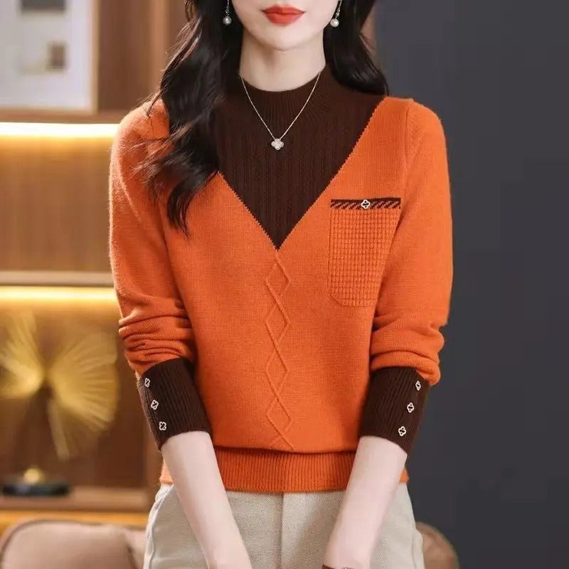 Women Sweater Multicolor Knit | Margaret-1