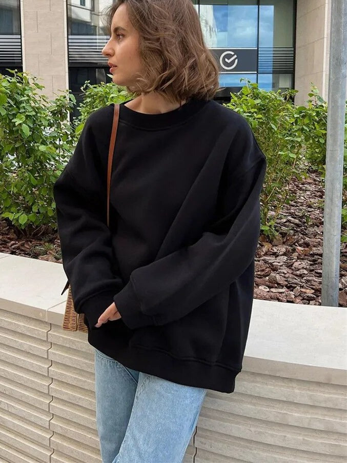 Women Oversized Crewneck Sweatshirt | Vanna