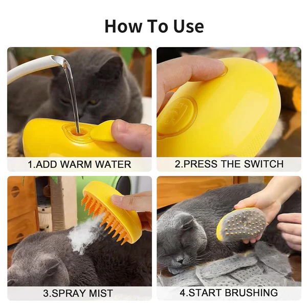 Pet Grooming Brush for Dogs and Cats Deshedding Tool | ComfortCare-2