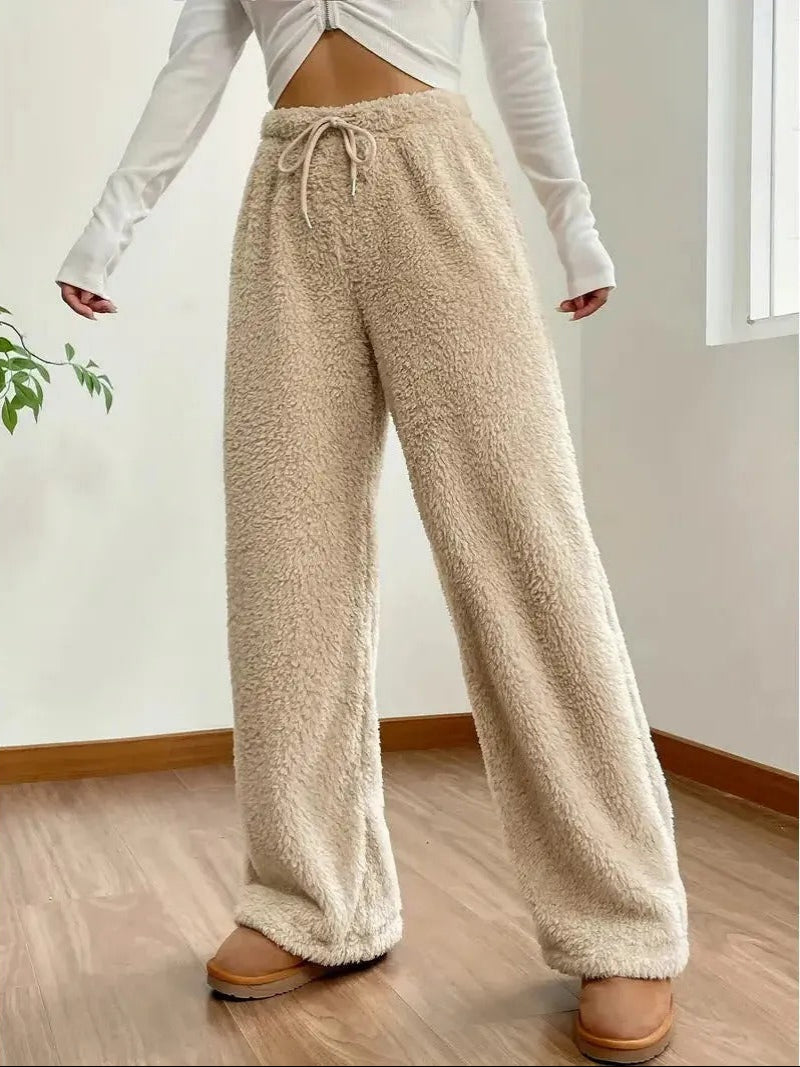 Women Cozy Fleece Lounge Pants | Aceline