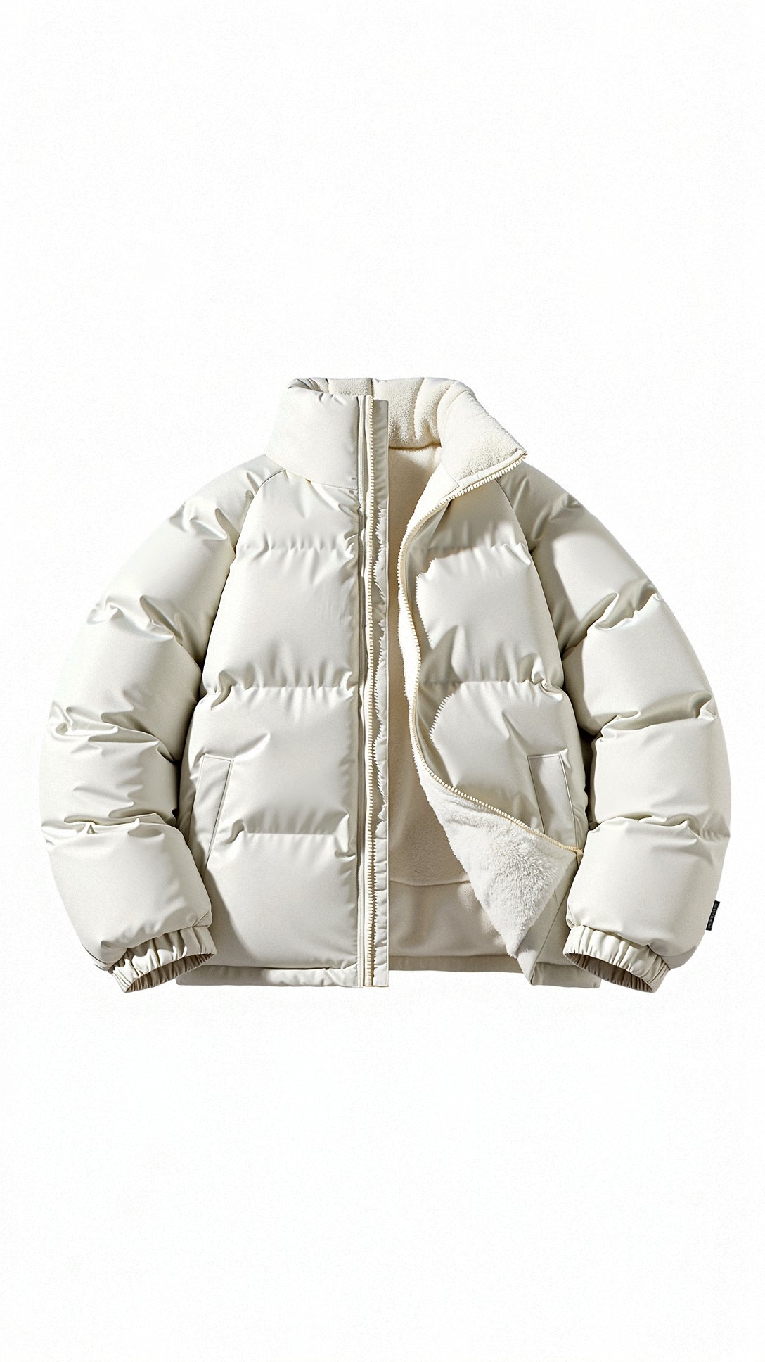 Men Insulated Sherpa-Lined Puffer Jacket | Cyrusteem