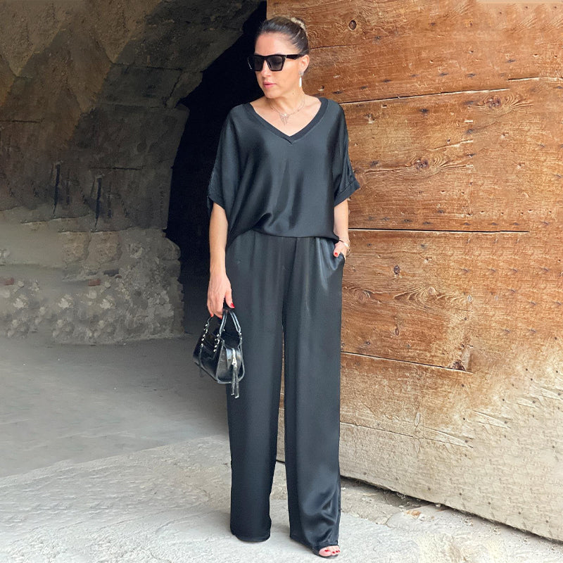 Women Elegant Wide-Leg Pants Set | Farylle