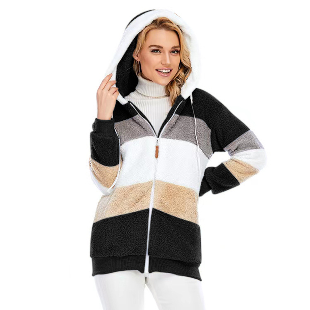 Men Colorblock Sherpa Hoodie | Ellemae