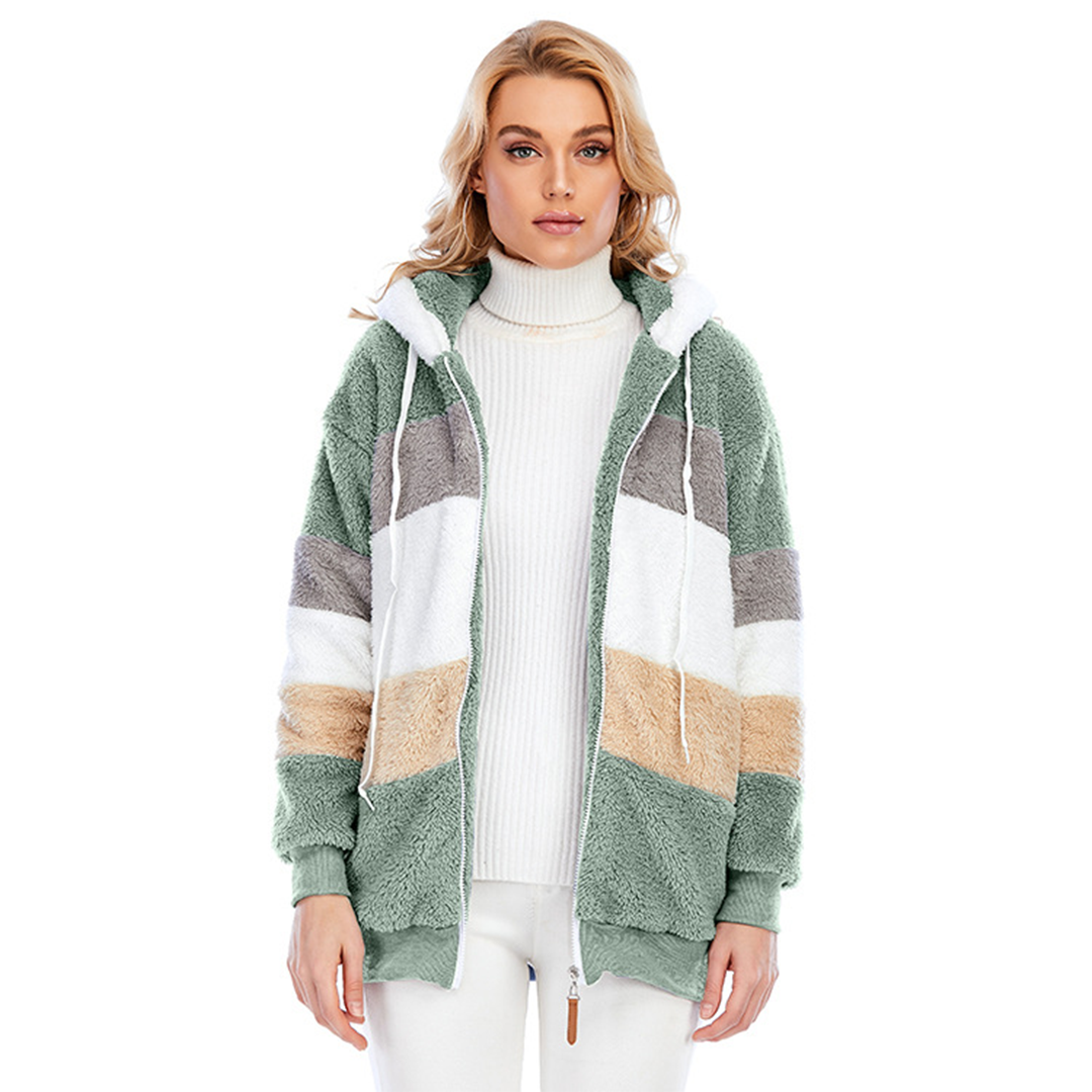 Men Colorblock Sherpa Hoodie | Ellemae