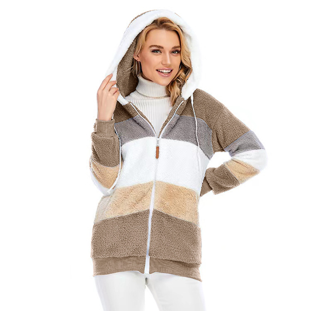 Men Colorblock Sherpa Hoodie | Ellemae
