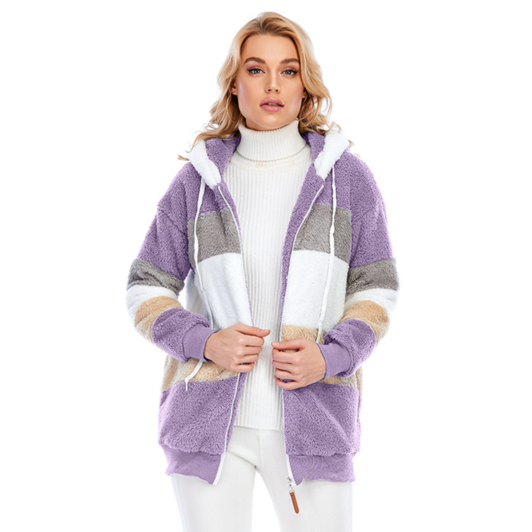 Men Colorblock Sherpa Hoodie | Ellemae