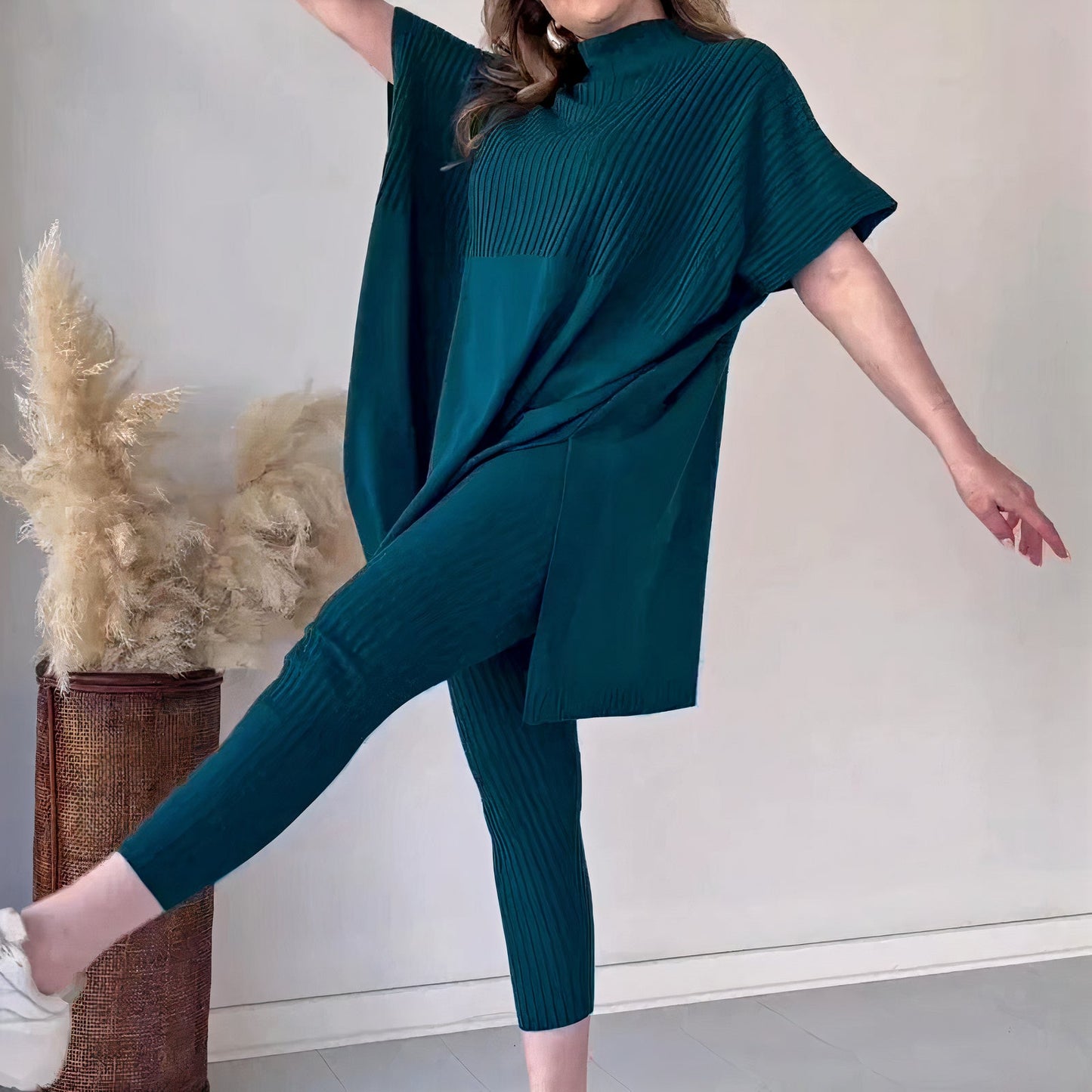 Women Relaxed Knit Two-Piece Set | Rhonda