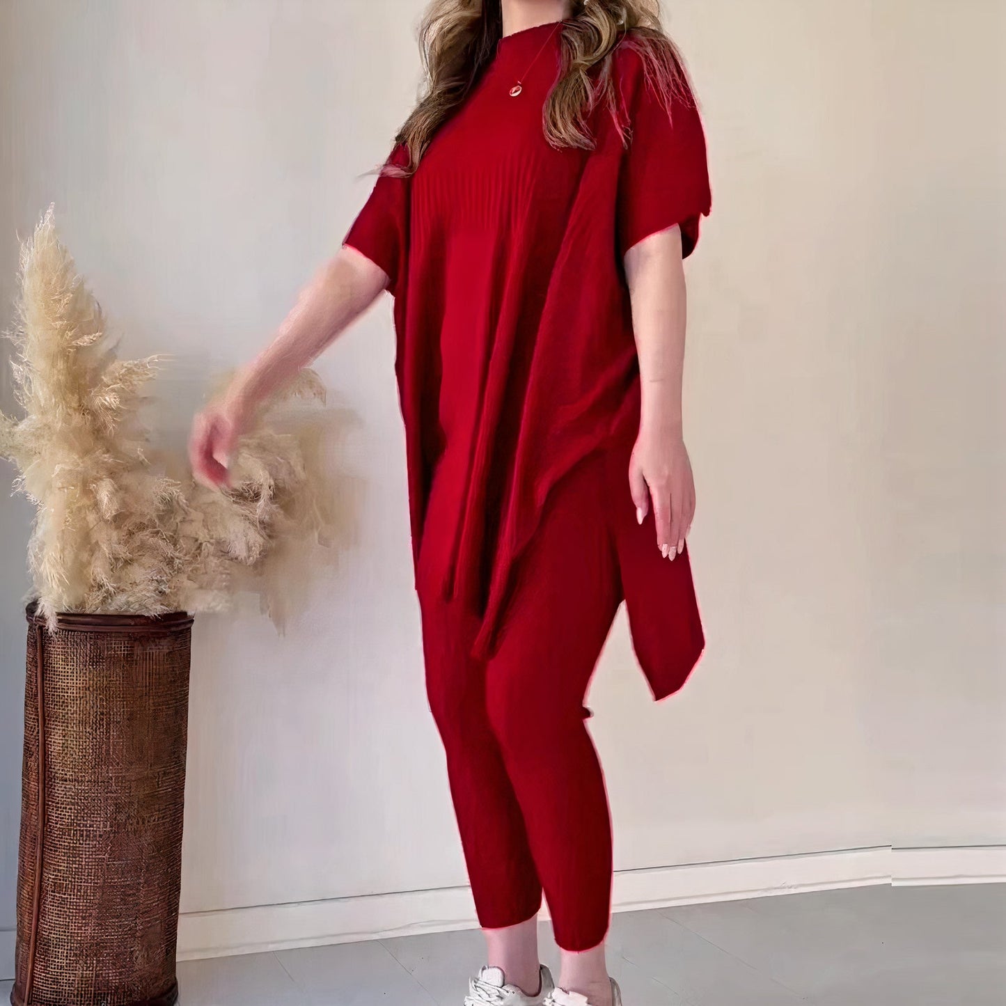 Women Relaxed Knit Two-Piece Set | Rhonda